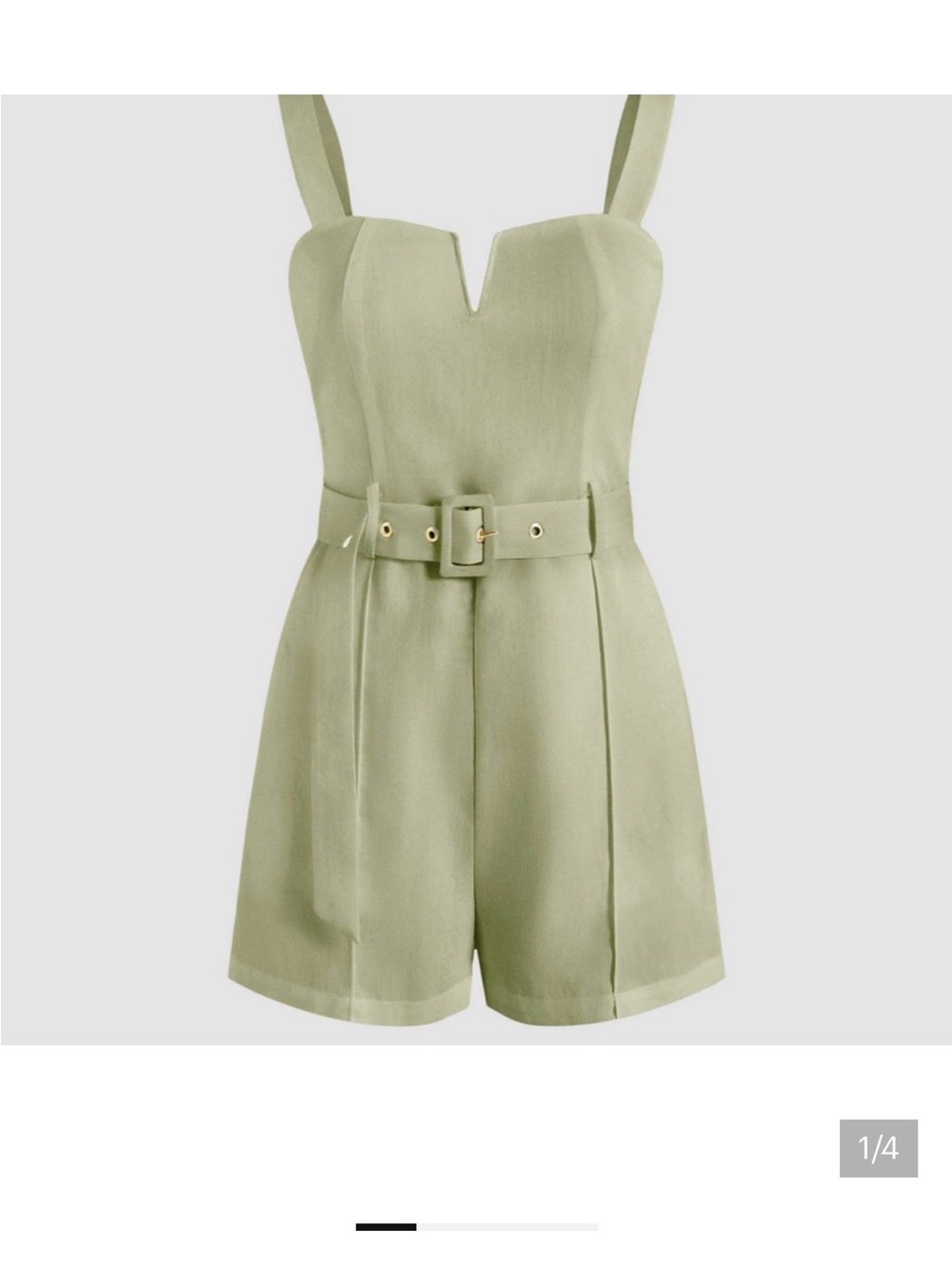 Cider Sage Green Romper